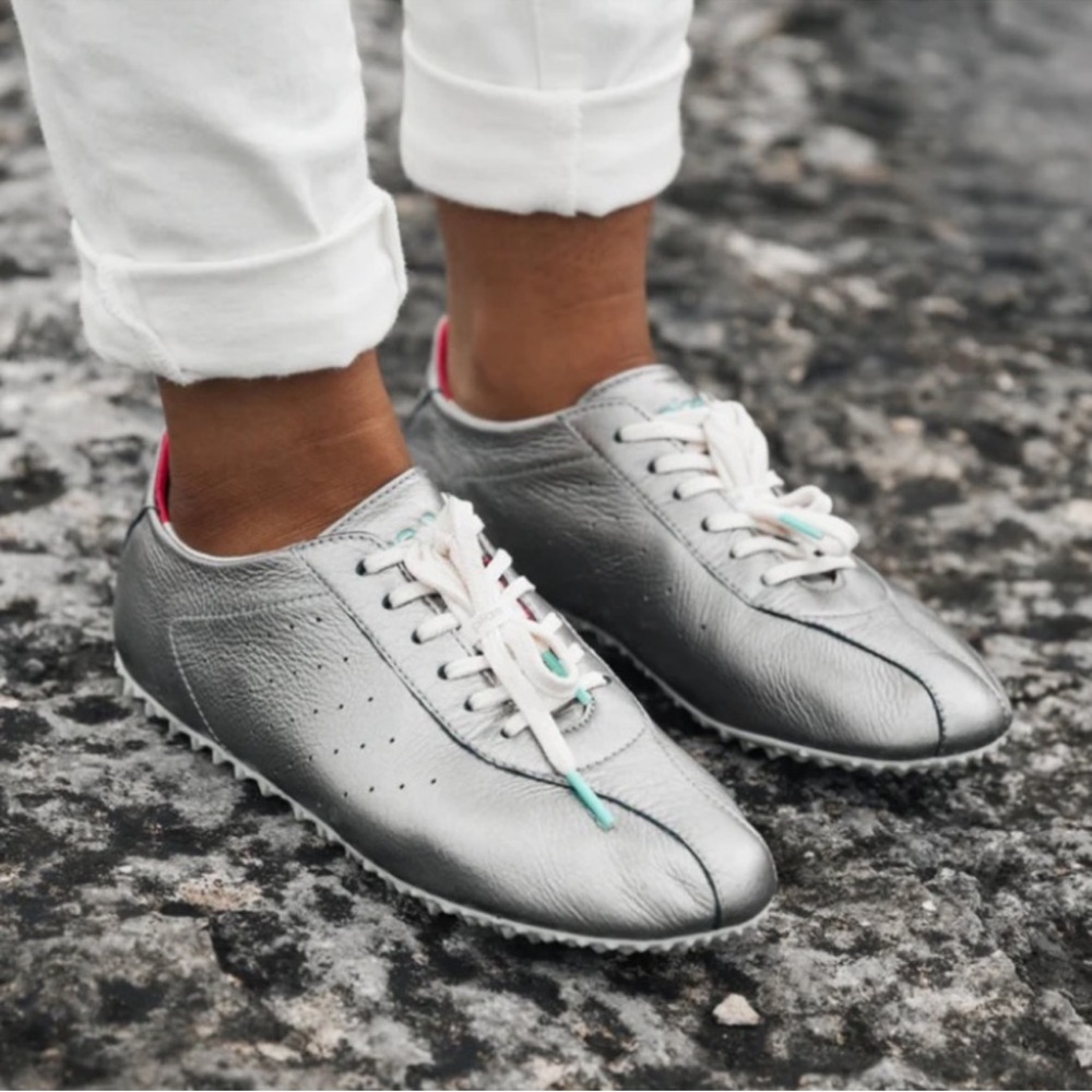 PLAE Sun Hematite metallic full grain leather sneakers Packables Collection 10 - Picture 7 of 16